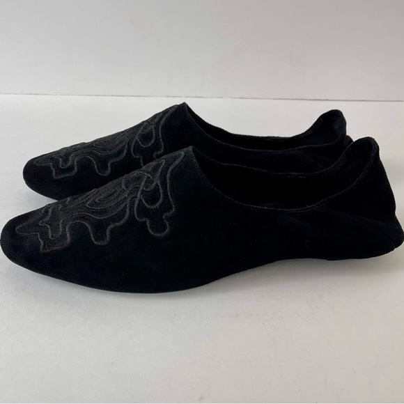 Jeffrey Campbell Black Embroidered Vijay Flats, Women’s Size 8.5 - Picture 6 of 11